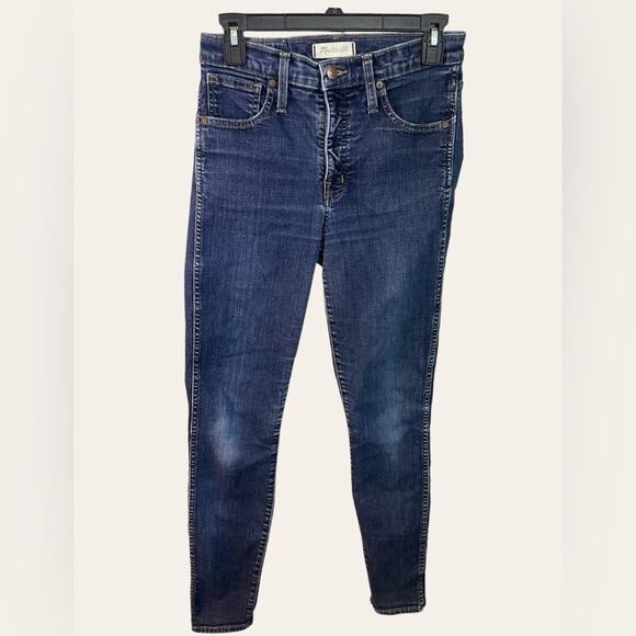Madewell 10” High Rise Skinny Jeans 27T - Picture 1 of 11